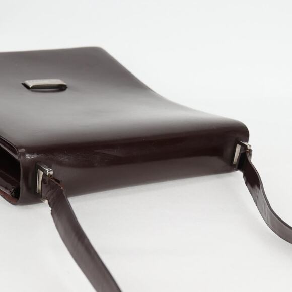 GUCCI Shoulder Bag Patent Leather Brown Silver 002 2046 002 2046 - Picture 7 of 16